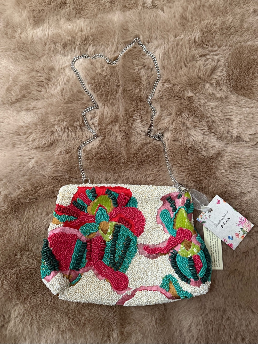 Beaded Floral Purse